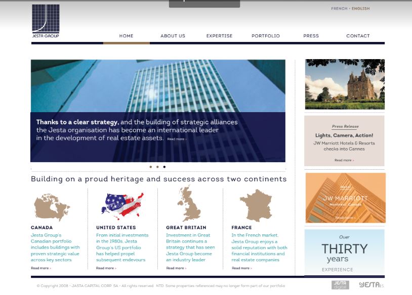 Retail Website for a Global Property Firm